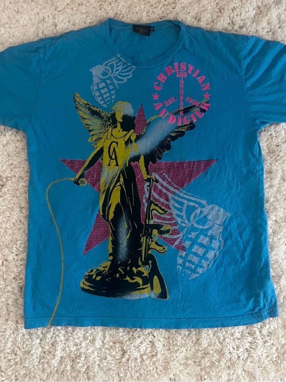 Christian Audigier rare star tee